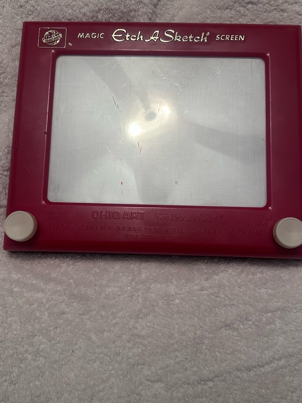 Magic Etch A Sketch Toy - Red Frame